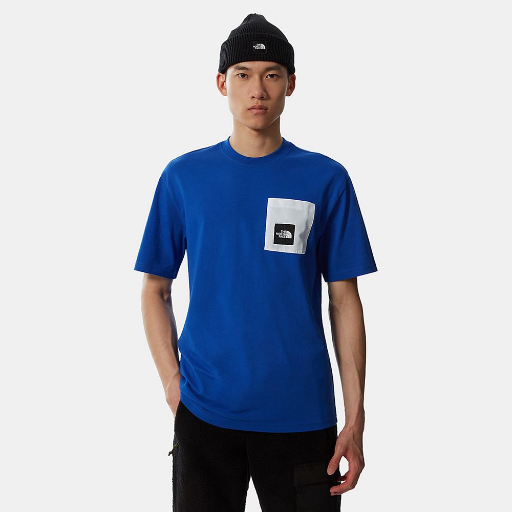 The North Face T-Shirts Mens Australia - The North Face Search & Rescue Pocket Blue Mountain (ENV-28